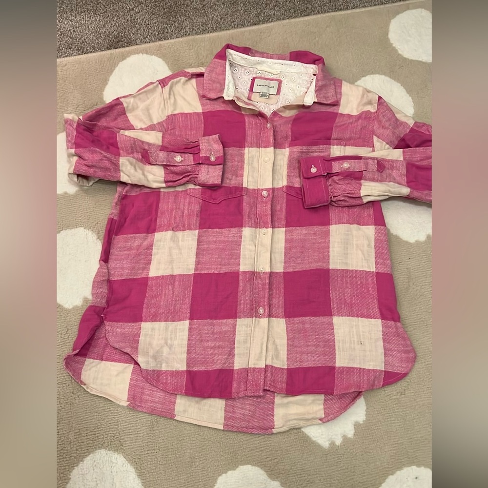 american eagle outfitters plaid flannel shirt